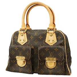 Borsa Louis Vuitton Monogram Manhattan PM Marrone
