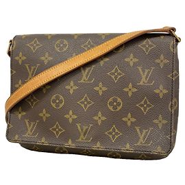 Borsa a tracolla Louis Vuitton Monogram Musette Tango Marrone