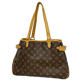 Sac cabas horizontal Louis Vuitton Monogram Batignolles Marron
