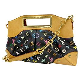 Louis Vuitton Monogram Multicolor Judy MM Handtasche Schwarz