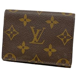 Louis Vuitton Brown Kartenetui Braun