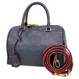 Bolso Louis Vuitton Monogram Empreinte Speedy Bandoulière 25 Roja