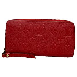 Carteira Zippy Louis Vuitton Monogram Empreinte Fuschia