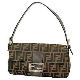 Borsa a secchiello Fendi Zucca Mamma Marrone