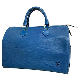 Borsa Louis Vuitton Epi Speedy 30 Blu