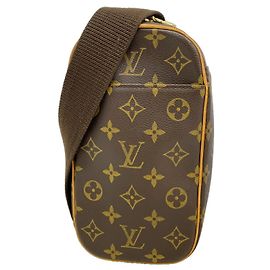 Louis Vuitton Monogram Pochette Gange M51870 Sling Bag Brown