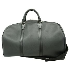 Borsa Boston Louis Vuitton Taiga Kendall PM Grigio