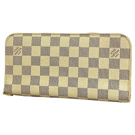 Louis Vuitton Damier Azur Portefeuille Insolite Long Wallet Weiß