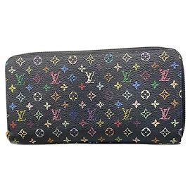 Cartera Zippy Louis Vuitton Monogram Multicolor Negro Roja