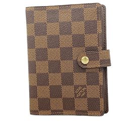 Couverture de carnet Louis Vuitton Damier Agenda PM Damier ebène