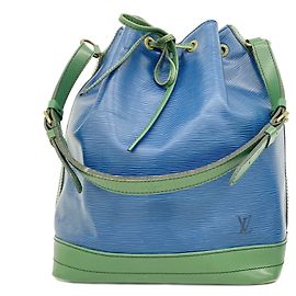 Sac à bandoulière Louis Vuitton Epi Bicolor Noe Bleu Autre