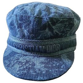 Christian Dior boné de algodão azul marinho Azul escuro