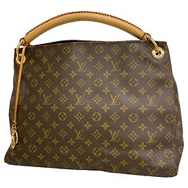 mala de ombro Louis Vuitton Monogram Artsy MM Marrom
