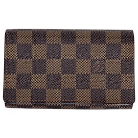 Billetera bi-fold Louis Vuitton Damier Brown Castaño Damier ebene