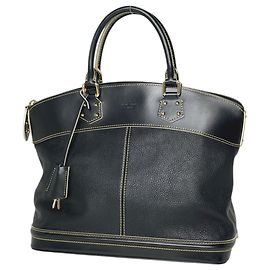 Louis Vuitton Lockit MM Handtasche Schwarz