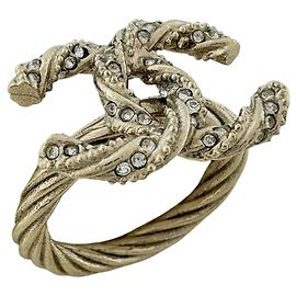 Anello a fascia con strass Chanel Altro