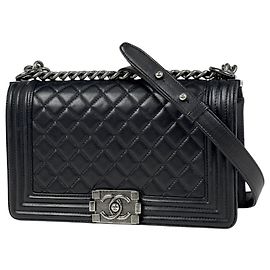 Chanel Boy Chanel Shoulder Bag Black