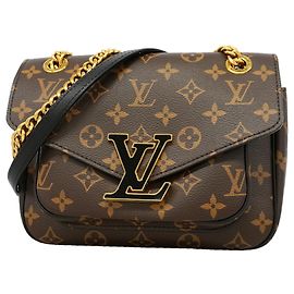 Louis Vuitton Monogram Passy Schultertasche Braun