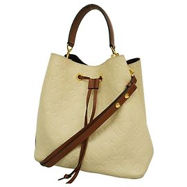 Louis Vuitton Monogram Empreinte NeoNoe Handbag Cream