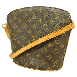 Borsa a tracolla Louis Vuitton Monogram Druot Marrone