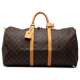 Louis Vuitton Brown Monogram Keepall 55 Braun