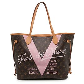 Louis Vuitton Brown Limited Edition Monogram Forte Dei Marmi V Neverfull MM Brown
