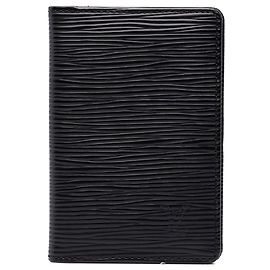 Louis Vuitton Black Epi Pocket Organizer Black