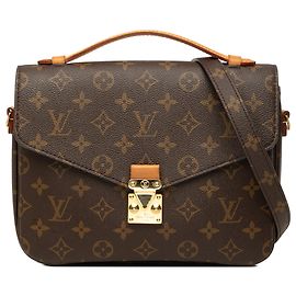 Louis Vuitton Brown Monogram Pochette Metis Marron