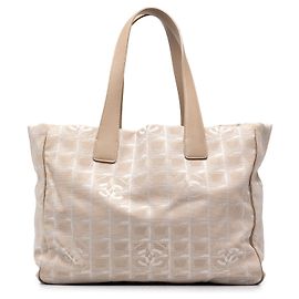 Chanel Beige New Travel Line Nylon Tote Beige
