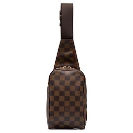 Louis Vuitton Brown Damier Ebene Geronimos Marrone