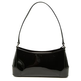 Borsa a tracolla Burberry in vernice nera Nero