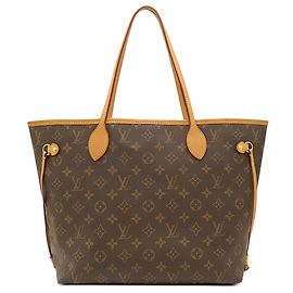 Louis Vuitton Brown Monogram Neverfull MM Marrom