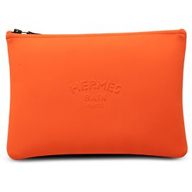 Hermès Neobain Medium Neopren-Case Orange Orange
