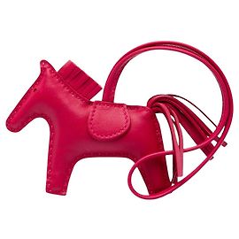 Hermès Pink Milo Lambskin GriGri Rodeo Bag Charm PM Pink