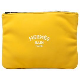 Funda Hermès Neobain Medium de neopreno amarillo Amarillo
