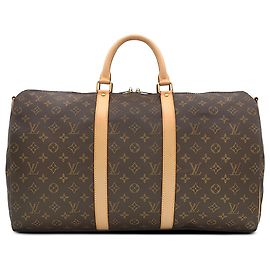 Louis Vuitton Brown Monogram Keepall Bandouliere 50 Brown