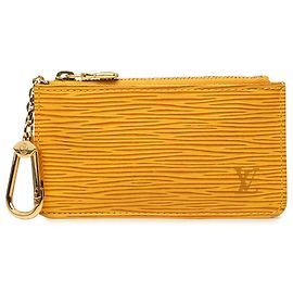 Louis Vuitton Yellow Epi Key Pouch Yellow