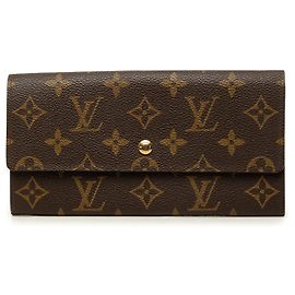 Portefeuille long Sarah Monogram marron Louis Vuitton Marron