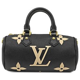 Louis Vuitton Black Bicolor Monogram Empreinte Giant Papillon BB Preto