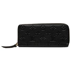 Cartera Louis Vuitton Black Monogram Empreinte Clemence Negro
