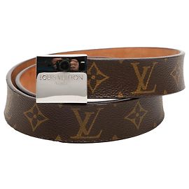 Cinto Louis Vuitton Brown Monogram Marrom