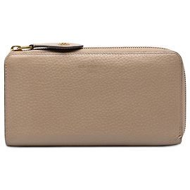 Portefeuille Zippy Louis Vuitton Beige Taurillon Comete Beige