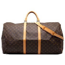 Louis Vuitton Brown Monogram Keepall Bandouliere 60 Brown