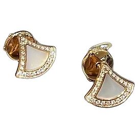Bulgari Pendientes Bvlgari Divas' Dream Nácar Blanco Oro Rosa Blanco Dorado