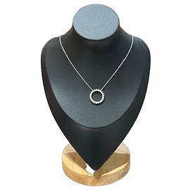 Collier Tiffany & Co. Diamond Circle en platine Argenté