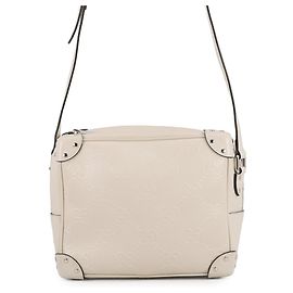 Bolsa de Ombro Gucci em Couro Marfim Branco Cru