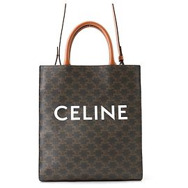 Céline Bolso Celine Triomphe Small Vertical Cabas Castaño
