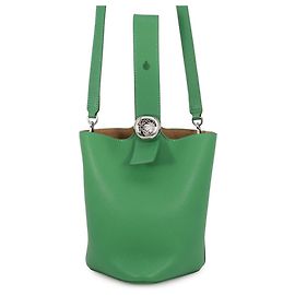 Loewe Pebble Mini Lederhandtasche Grün