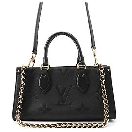 Sac à main Louis Vuitton Monogram Empreinte OnTheGo EW Noir Monogramme