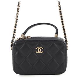 Chanel Mini Handtasche Schwarz Schwarz